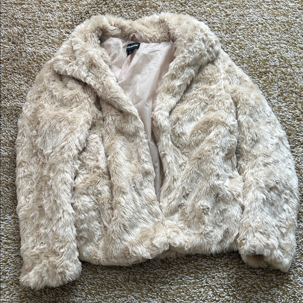 Joe Boxer Cream Teddy Jacket